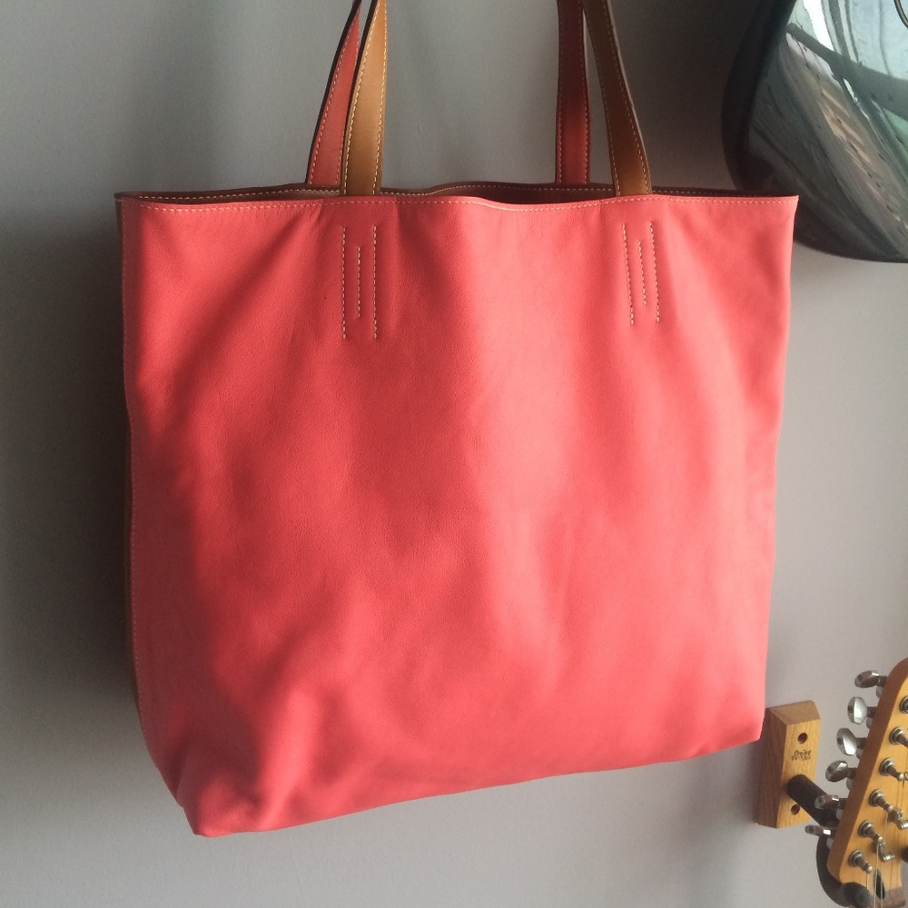 Hermès Biscuit/Rose Jaipur Reversible Swift Leather Tote
